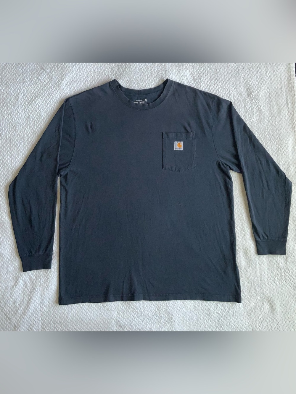 Carhartt Navy Long Sleeve Pocket Shirt